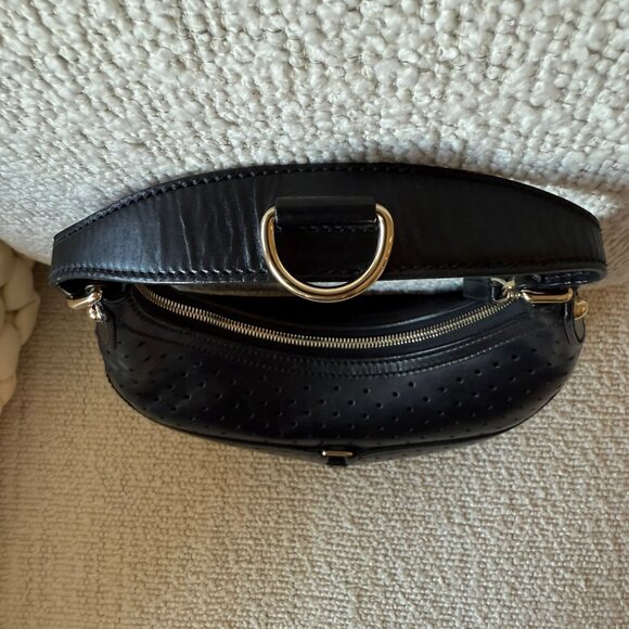 Gucci Black Perforated Leather Reins Hobo Bag (Tom Ford Era) - Picture 14 of 16